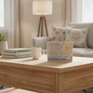 Precious Moments Nurses Prayer Plaque With Easel Stand 5.75" x 4.25" Ceramic Wal